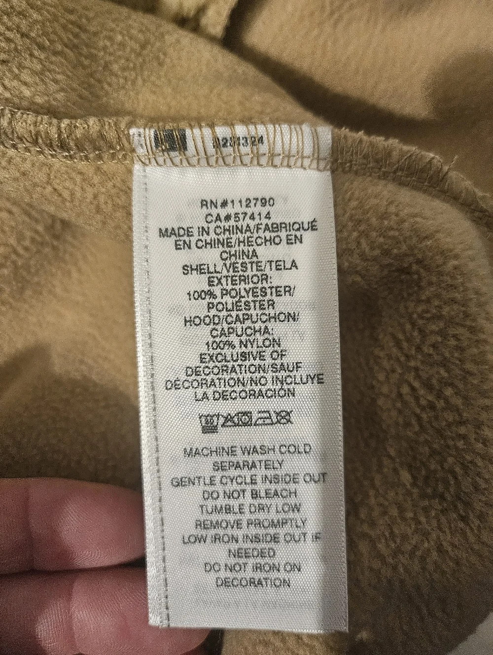 True Religion‎ Khaki Sherpa Full-Zip Hoodie